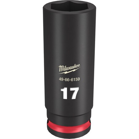 Milwaukee Tool SHOCKWAVE Impact Duty? 3/8"Drive 17MM Deep 6 Point Socket 49-66-6159